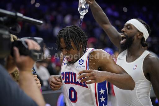 Tyrese Maxey scores careerhigh 50 points, leads 76ers to 8th straight